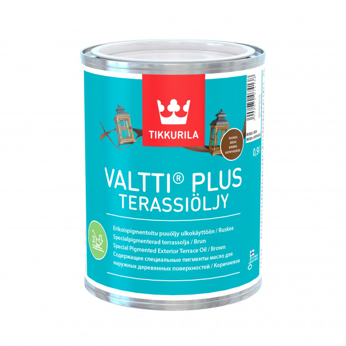 Terasų ir lauko baldų aliejus „Tikkurila Valtti Plus Terassiöljy“